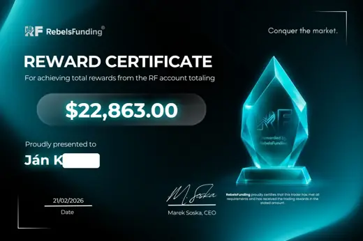 Certifikát o odmene z fundovaného účtu — 22 863 USD